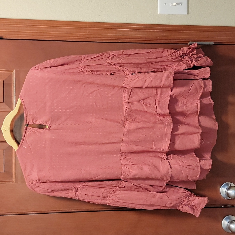 Boho Ruffle Sleeve Top - Picture 2 of 5